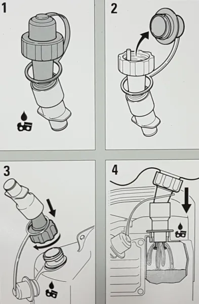 STIHL® Einfüllsystem für Kettenhaftöl - 0000 890 5004