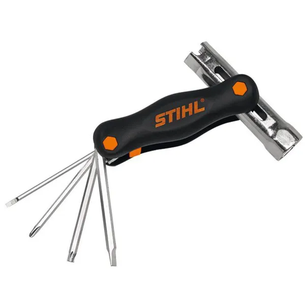 STIHL® Multifunktionswerkzeug Schwarz mit Aufdruck - 0000 881 5501 STIHL® Multifunktionswerkzeug Schwarz mit Aufdruck - 0000 881 5501