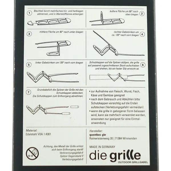 STIHL® Outdoor Grillgabel aus Edelstahl