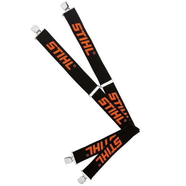 STIHL Profi-Hosenträger Schwarz mit Metallclips ohne Kunststoffinlay Länge 130 cm