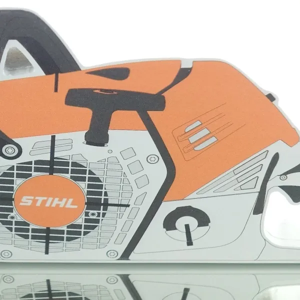 STIHL Schlüsselbrett Motorsäge mit Magnet & 4 Anhängern