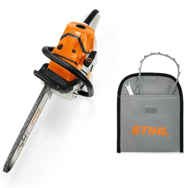 STIHL® Kinder Spielzeug-Motorkettensäge Orange & Weiß inklusive Batterien - 0421 600 0053