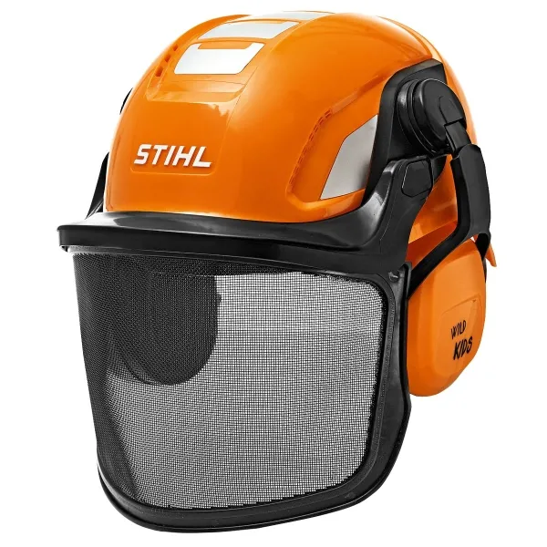 STIHL Kinder Spielzeughelm Orange & Schwarz