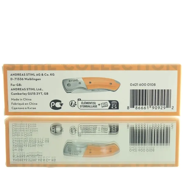STIHL Taschenmesser Orange & Silberfarben - 04216000108