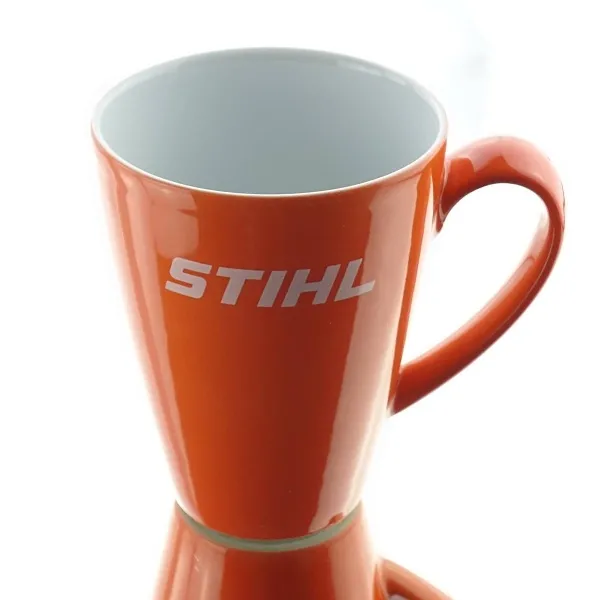STIHL Tasse Orange & Weiß mit Schriftzug - Porzellan STIHL Tasse Orange & Weiß mit Schriftzug - Porzellan