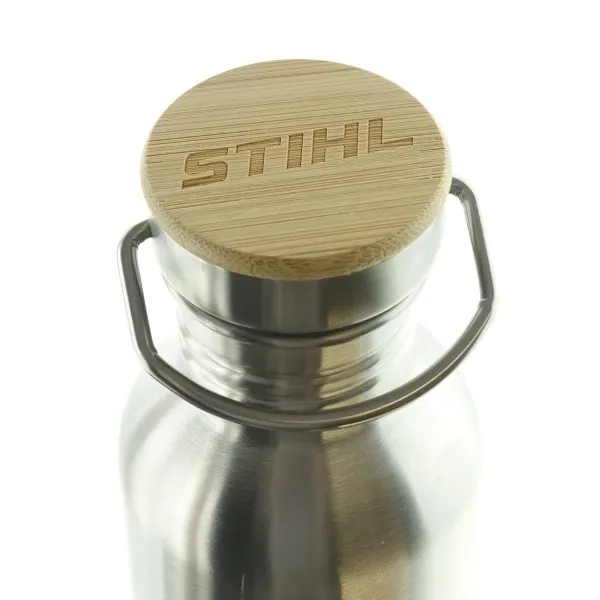 STIHL Trinkflasche Silberfarben aus Metall 0,75 Liter - 04206600010