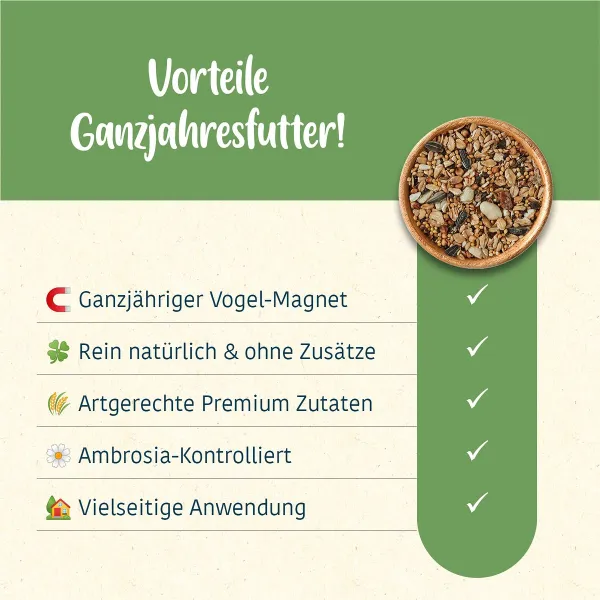 Stroetmann Elles Ganzjahres-Mix 750g - Wildvogelfutter