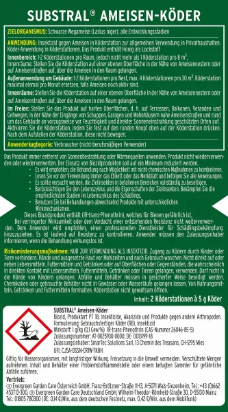 SUBSTRAL® Ameisenköder - 2 Stück Packung