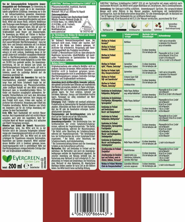SUBSTRAL® Blattlaus Schädlingsfrei Careo ECO Konzentrat - 200 ml