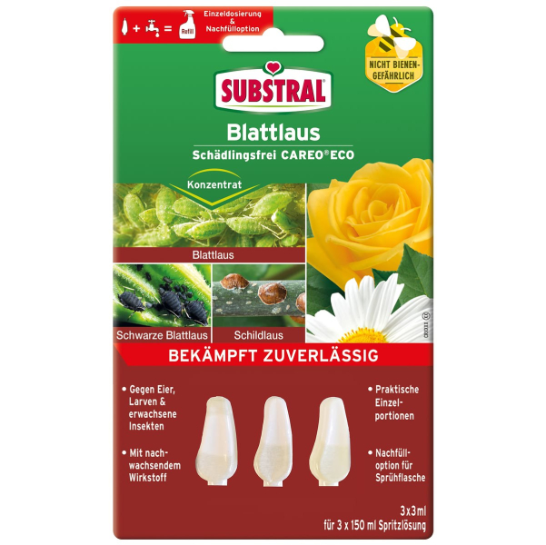SUBSTRAL® Blattlaus Schädlingsfrei Careo ECO Konzentrat - 3 x 3 ml