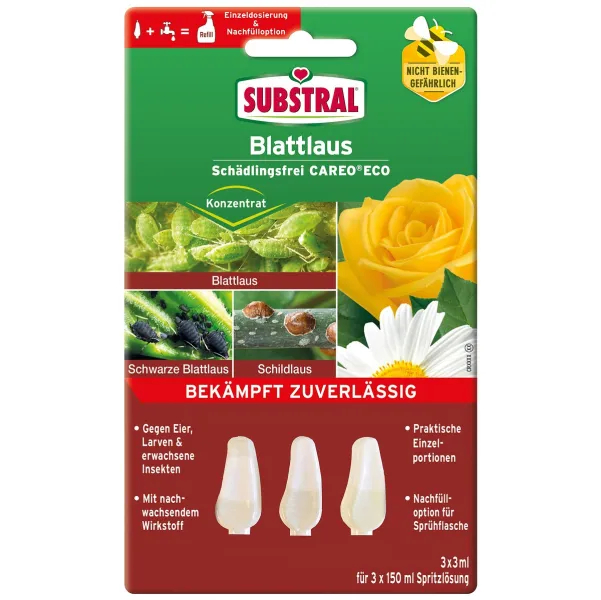 SUBSTRAL® Blattlaus Schädlingsfrei Careo ECO Konzentrat - 3 x 3 ml