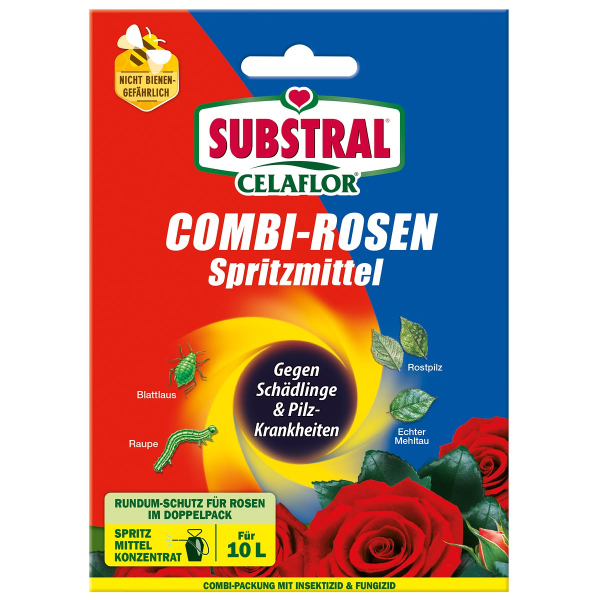 SUBSTRAL® CELAFLOR® Combi-Rosen Spritzmittel - 1 x 15 ml + 2 x 4 ml