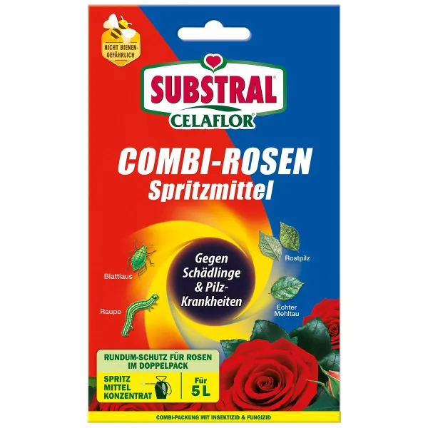 SUBSTRAL® CELAFLOR® Combi-Rosen Spritzmittel - 1 x 7,5 ml + 1 x 4 ml