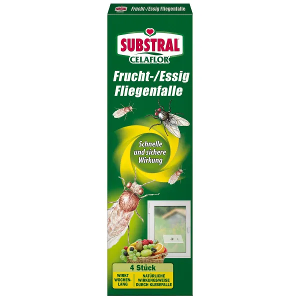 SUBSTRAL® CELAFLOR® Frucht- / Essig-Fliegenfalle - 4 Fallen SUBSTRAL® CELAFLOR® Frucht- / Essig-Fliegenfalle - 4 Fallen