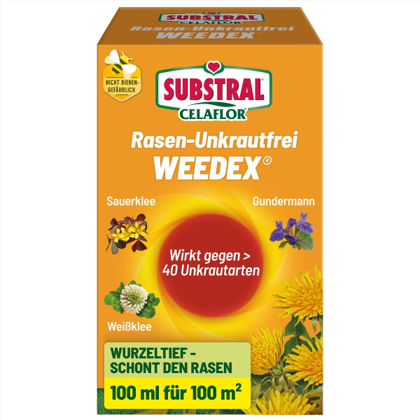 SUBSTRAL® CELAFLOR® Rasen-Unkrautfrei WEEDEX für bis zu 100 m² - 100 ml