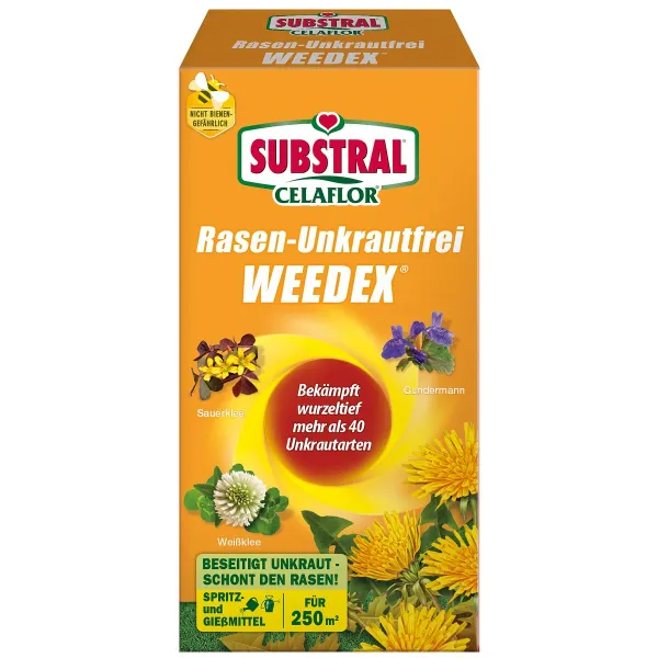 SUBSTRAL® CELAFLOR® Rasen-Unkrautfrei WEEDEX für bis zu 250 m² - 250 ml