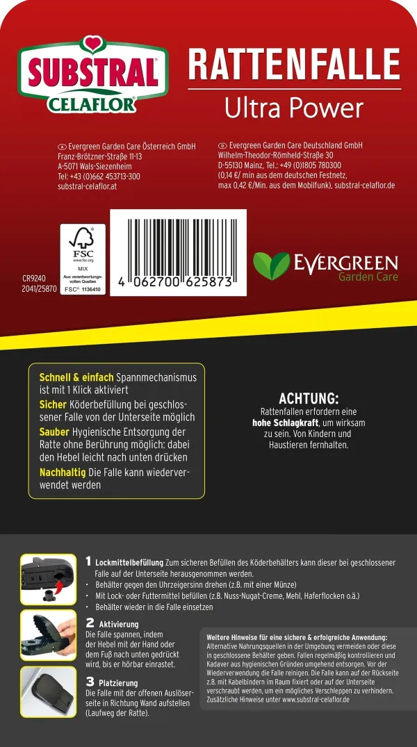 SUBSTRAL® CELAFLOR® Rattenfalle Ultra Power