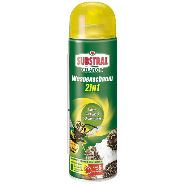 SUBSTRAL® CELAFLOR® Wespen-Schaum 2 in 1 Sofortwirkung 500 ml Spraydose