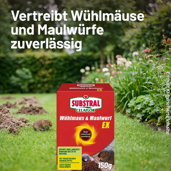 SUBSTRAL® CELAFLOR® Wühlmaus & Maulwurf Ex - 150 g