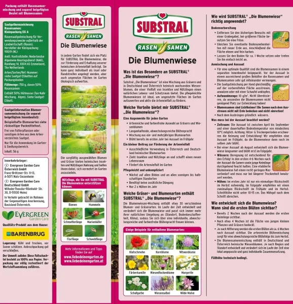 SUBSTRAL® Die Blumenwiese für 80 m² - 800 g