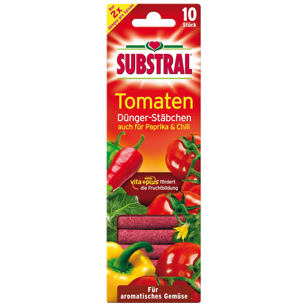 SUBSTRAL® Dünger-Stäbchen für Tomaten - 10 Stäbchen