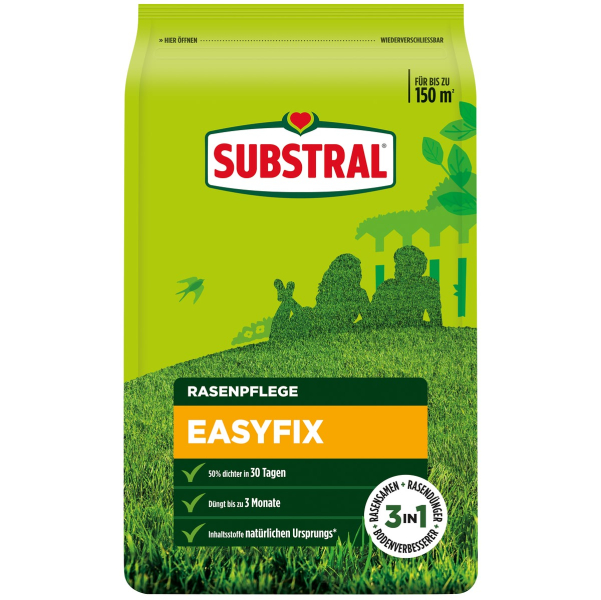 SUBSTRAL® Easyfix Rasenpflege für bis zu 150 m² - 7,5 kg