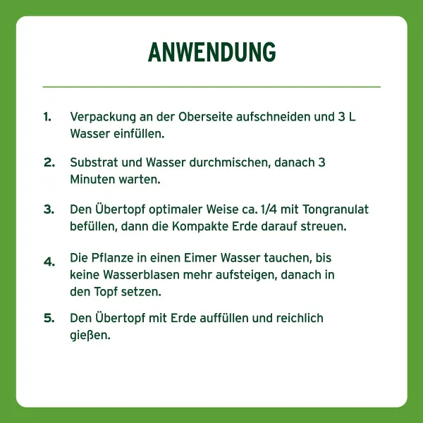 SUBSTRAL® Kompakte Erde ergibt 10 Liter