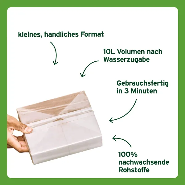 SUBSTRAL® Kompakte Erde ergibt 10 Liter