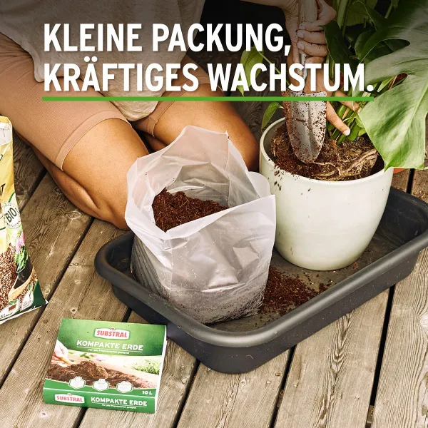 SUBSTRAL® Kompakte Erde ergibt 10 Liter