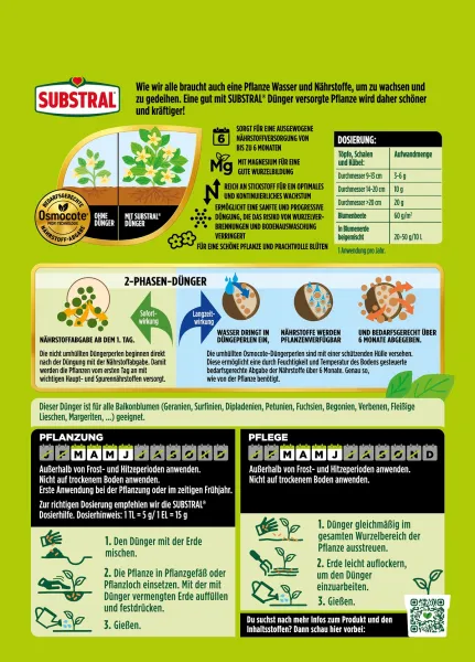 SUBSTRAL® Langzeit Depotdünger Balkonblumen - 750 g