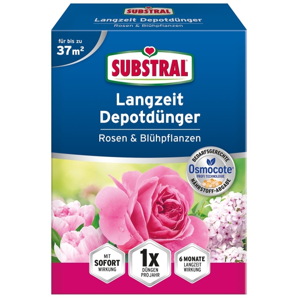 SUBSTRAL® Langzeit Depotdünger Rosen & Blühpflanzen - 1,5 kg