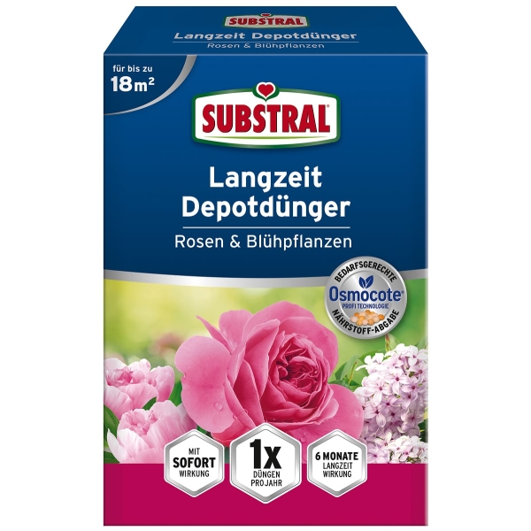 SUBSTRAL® Langzeit Depotdünger Rosen & Blühpflanzen - 750 g
