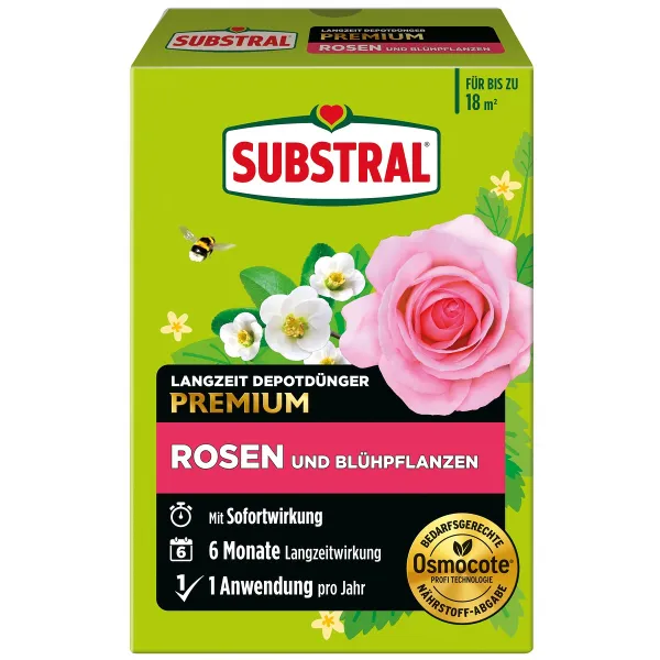 SUBSTRAL® Langzeit Depotdünger Rosen & Blühpflanzen - 750 g