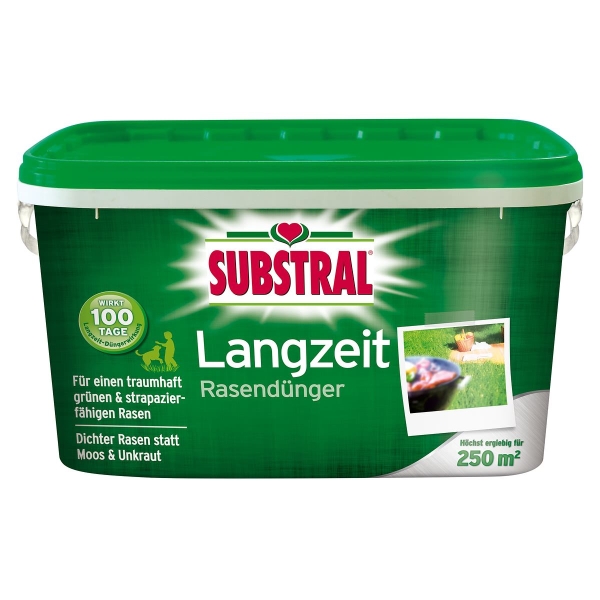 SUBSTRAL® Langzeit Rasendünger für bis zu 250 m² - 5 kg