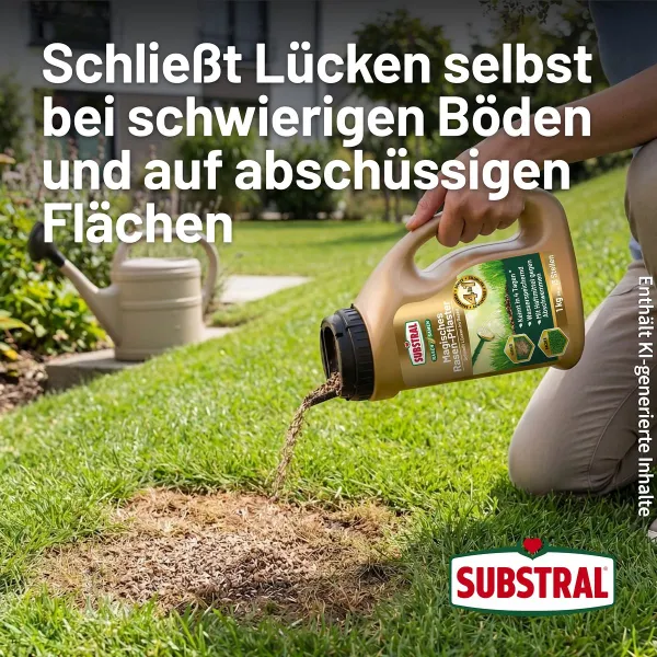SUBSTRAL® Magisches Rasen-Pflaster 1 kg für bis zu 5 m²