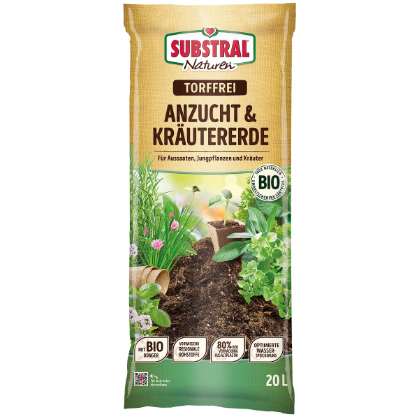 SUBSTRAL® Naturen® Anzucht & Kräutererde torffrei - 20 Liter