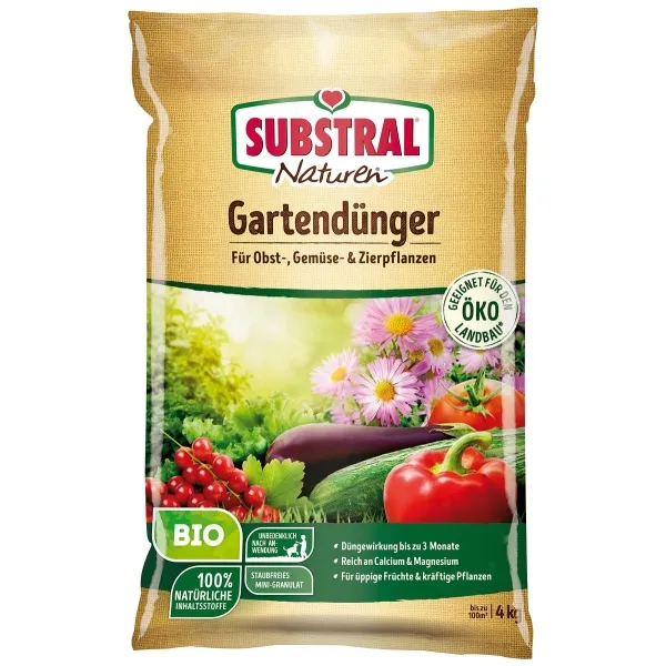 SUBSTRAL® Naturen® BIO Gartendünger für bis zu 100 m² - 4 kg