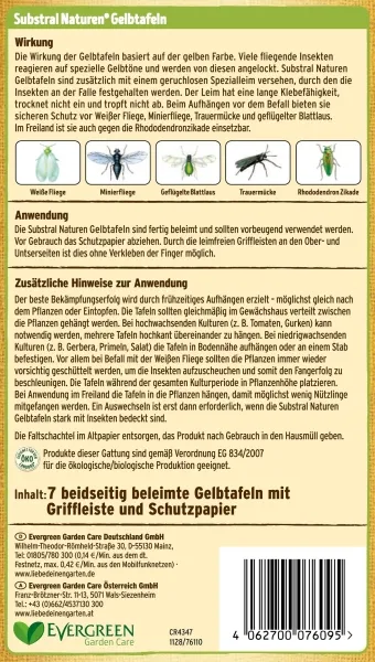 SUBSTRAL® Naturen® BIO Gelbtafeln - 7 Tafeln