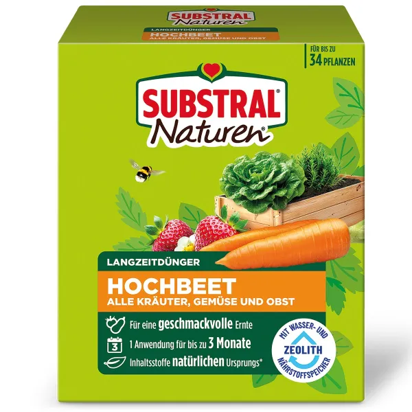 SUBSTRAL® Naturen® BIO Hochbeetdünger für bis zu 34 Pflanzen - 1,2 kg