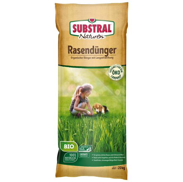 SUBSTRAL® Naturen® BIO Rasendünger für ca. 500 m² - 20 kg