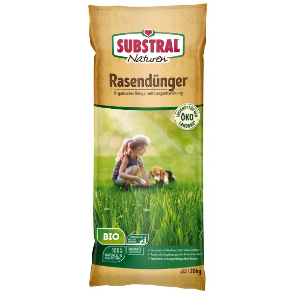 SUBSTRAL® Naturen® BIO Rasendünger für ca. 500 m² - 20 kg
