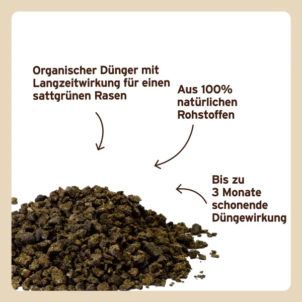 SUBSTRAL® Naturen® BIO Rasendünger für ca. 80 m² - 2,8 kg