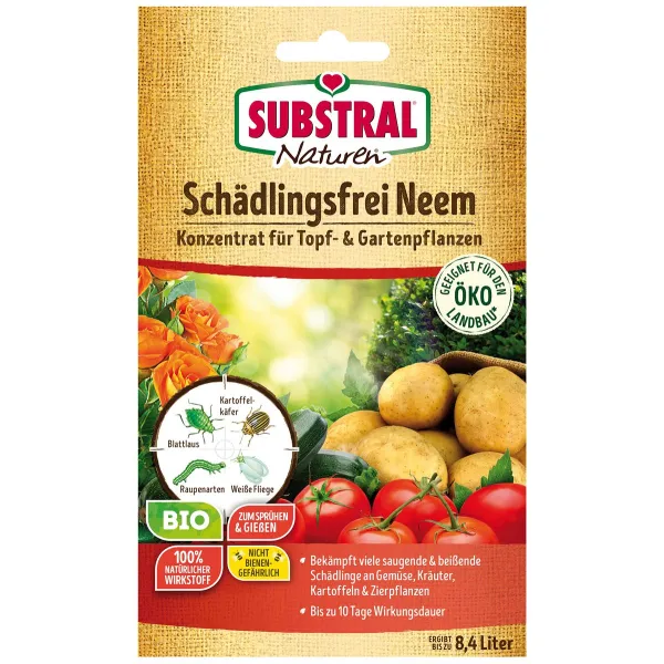 SUBSTRAL® Naturen® BIO Schädlingsfrei Neem Konzentrat - 4 x 7,5 ml SUBSTRAL® Naturen® BIO Schädlingsfrei Neem Konzentrat - 4 x 7,5 ml