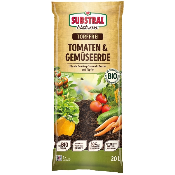 SUBSTRAL® Naturen® BIO Tomaten & Gemüseerde torffrei - 20 Liter