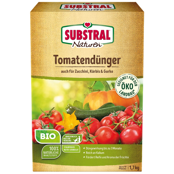 SUBSTRAL® Naturen® BIO Tomatendünger für bis zu 48 Pflanzen - 1,7  kg