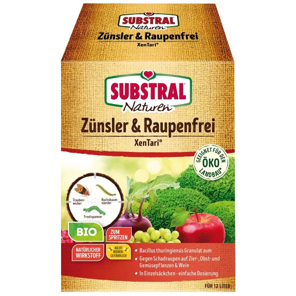 SUBSTRAL® Naturen® BIO Zünsler & Raupenfrei XenTari® - 20 g = 8 x 2,5 g SUBSTRAL® Naturen® BIO Zünsler & Raupenfrei XenTari® - 20 g = 8 x 2,5 g