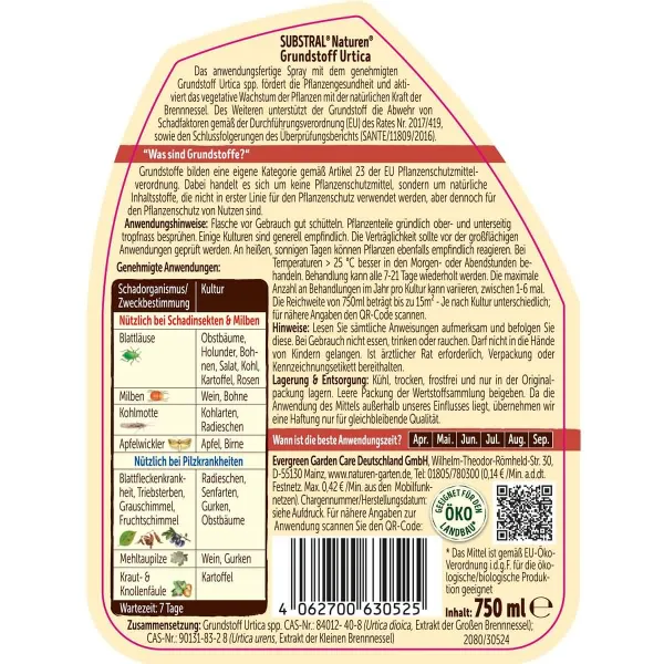 SUBSTRAL® Naturen® Grundstoff Urtica Spray anwendungsfertig - 750 ml
