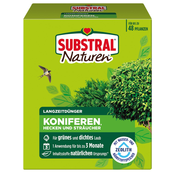 SUBSTRAL® Naturen® Langzeitdünger für Koniferen, Hecken & Sträucher - 1,2 kg