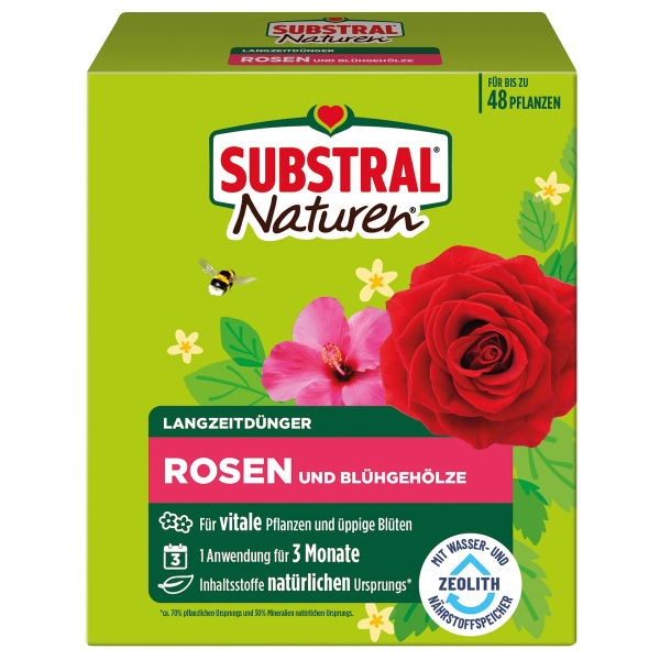 SUBSTRAL® Naturen®  Langzeitdünger für Rosen & Blühgehölze - 1,2 kg