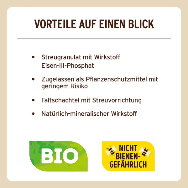 SUBSTRAL® Naturen® Schneckenkorn LIMEX® Bio für 400 m² - 1,2 kg